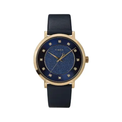 Picture of Timex Round 34mm Blue Dial Analog Watch
